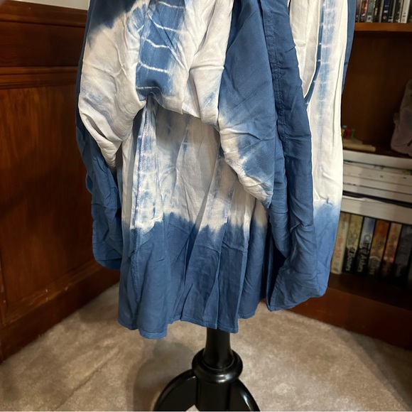Lane Bryant Blue/White Tie Dye Dress - 24 - Picture 5 of 10